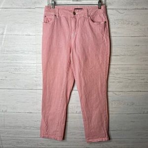 Tribal brand pink striped pants